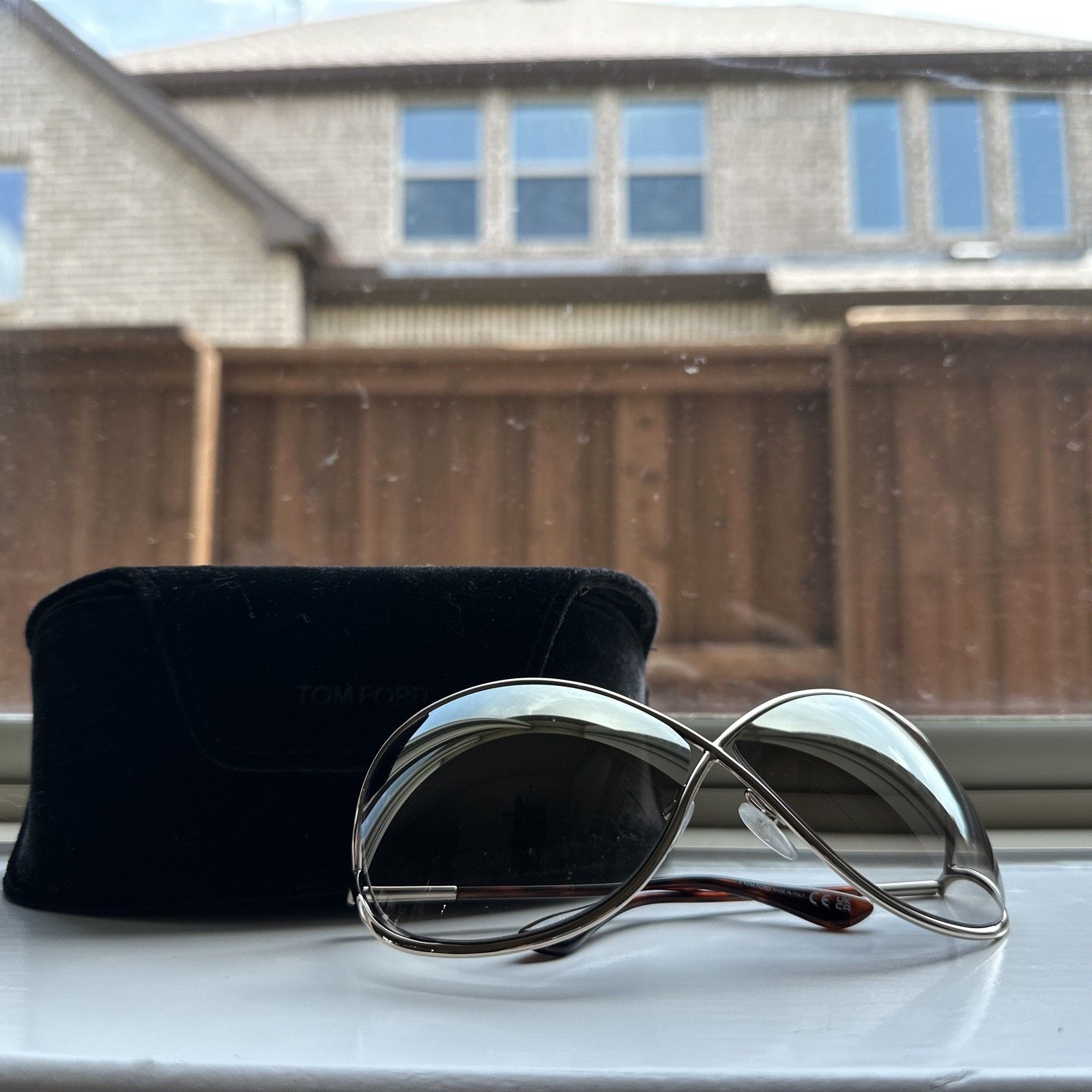 Tom Ford Miranda Tf130 28g Shiny Savannah Tortoise Pale Gold Sunglasses